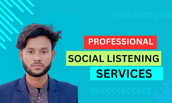 Gig Preview - Professional social listening to monitor and analyze your brand