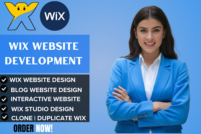 Gig Preview - Create wix website redesign wix studio, blog website redesign wix animated wix