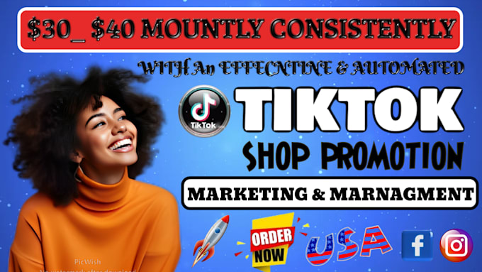 Gig Preview - Set up and manage a dropshipping product list for tiktok shop