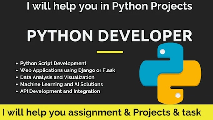 Gig Preview - Assist you in python tasks and projects