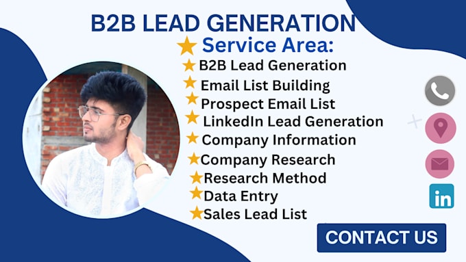 Gig Preview - Do targeted b2b lead generation ,linkedin prospecting