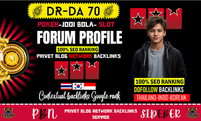 Gig Preview - Create 30k profile, blog, forum, social, mix backlinks