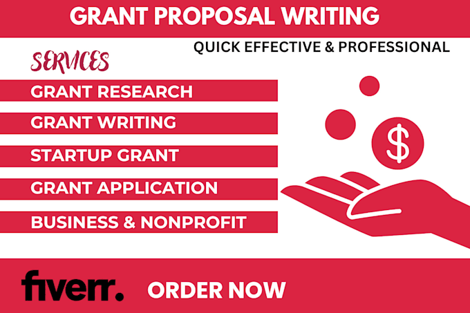 Gig Preview - Do grant proposal writing, grant research, grant application