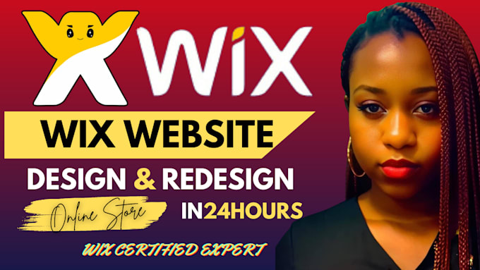 Gig Preview - Build wix website redesign wix website professionally design wix online store