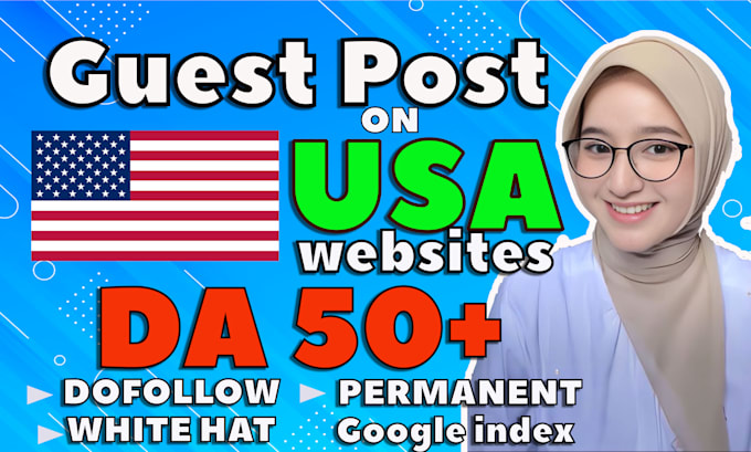 Gig Preview - Publish article on USA guest post site for dofollow guest post backlink