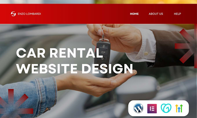 Gig Preview - Do car rental website, car booking rental website, car rental, car dealership