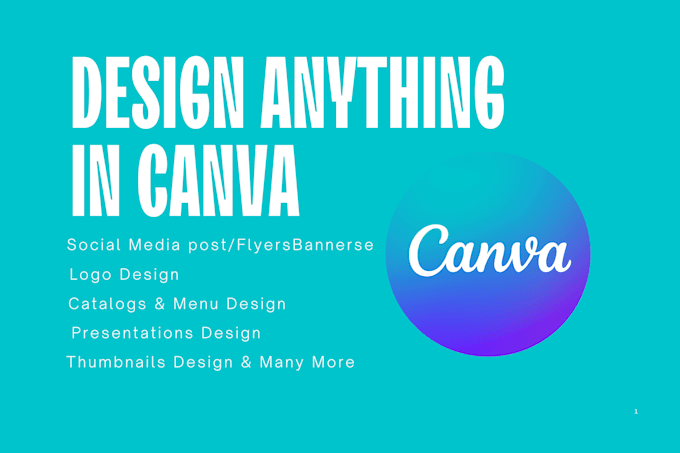 Gig Preview - Design professional visuals using canva for your brand