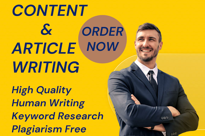 Gig Preview - Do article writing content writing and SEO blog post