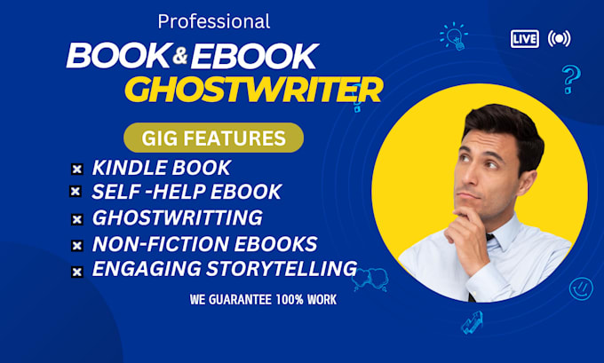 Gig Preview - Be ebook ghostwriter, non fiction ghostwriter, christian ebook writer