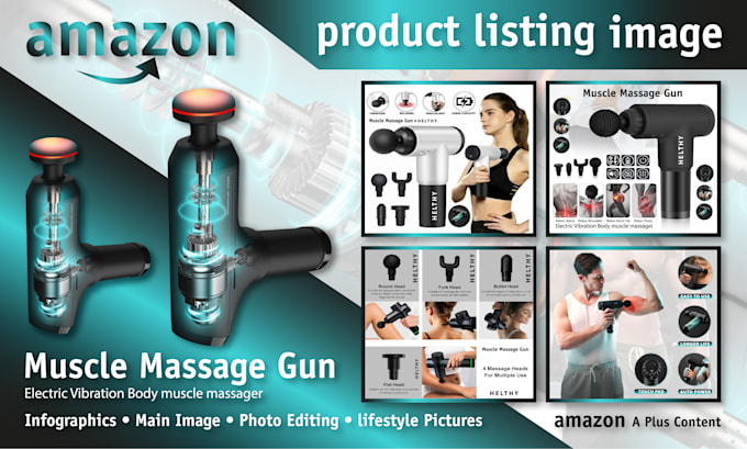 Gig Preview - Create amazon infographic, amazon product infographic with photo editing