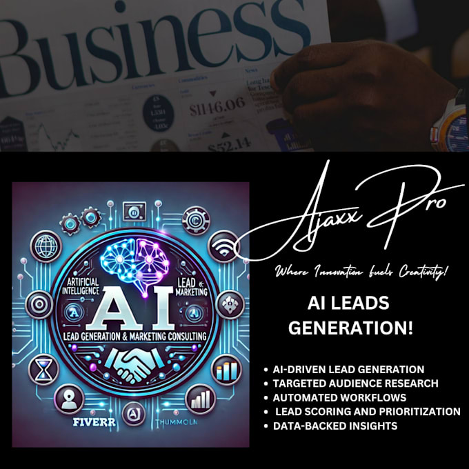 Gig Preview - Generate leads using advanced ai tools and strategies