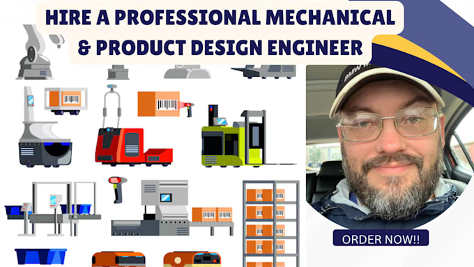 Gig Preview - Do mechanical engineer prototyping 3d modeling cad fea analysis machine design