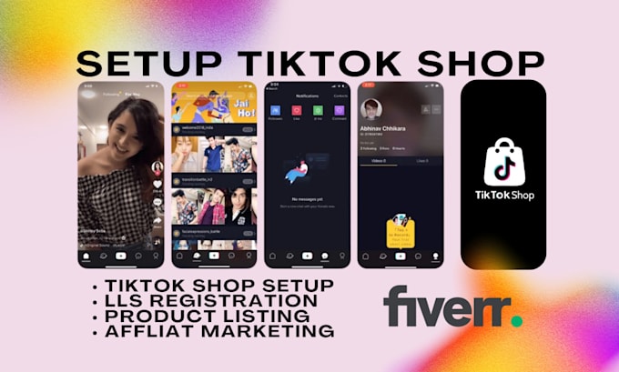 Gig Preview - Setup tik tok shop, tiktok ads, and do tiktok marketing, llc registration