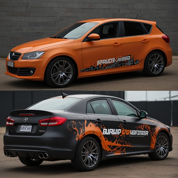 Gig Preview - Create branding car wrap, truck wrap and van wrap design