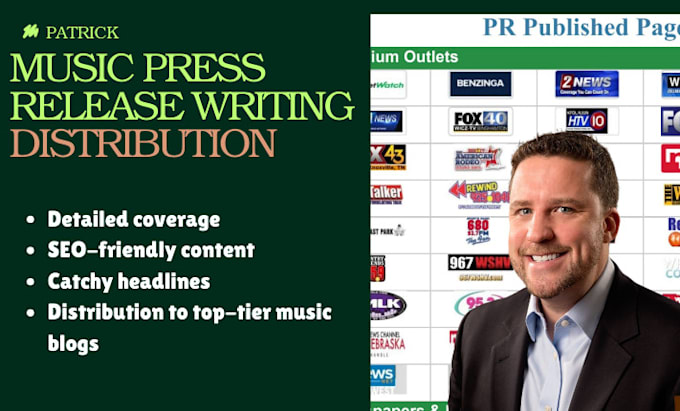 Gig Preview - Write attention grabbing music press release and distribution on premium sites