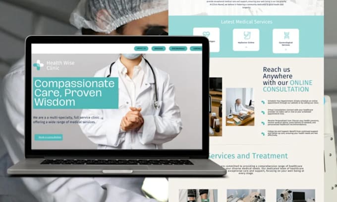 Bestseller - healthcare website chiropractic showit website template for holistic wellness