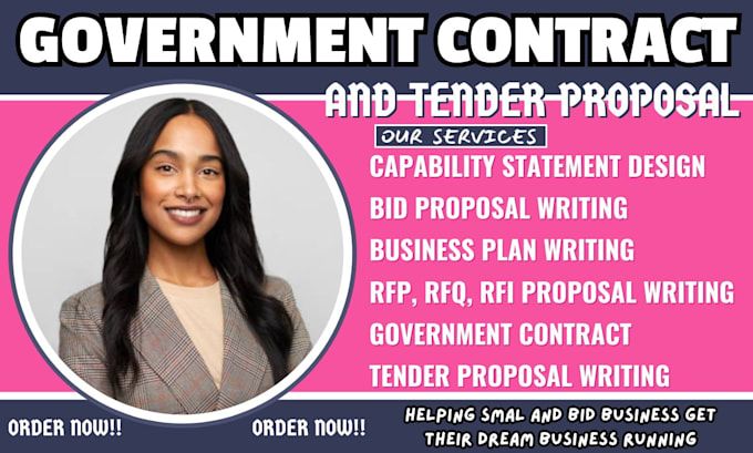 Gig Preview - Bid uk canada tender craft tender bid proposal government contract uei rfp rfq