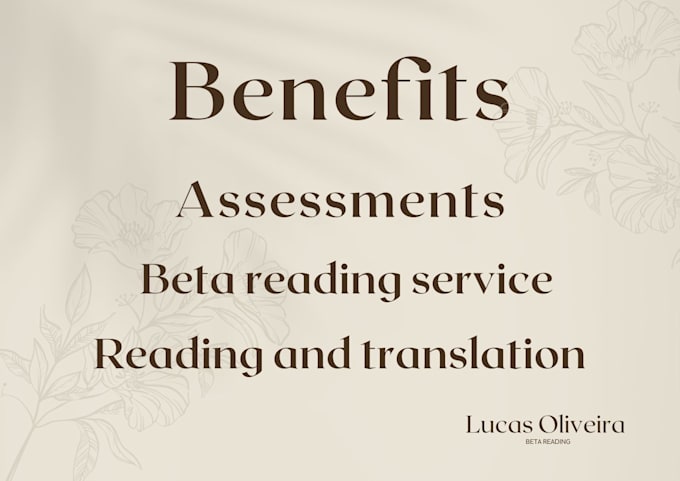 Bestseller - a service of beta reading