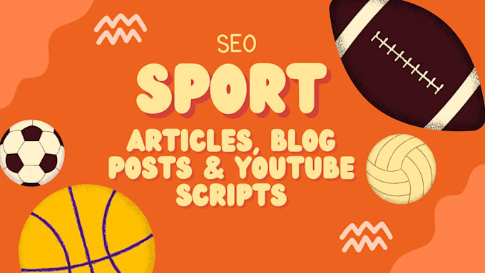 Gig Preview - Write sports youtube scripts, sports articles for your sports website or blog