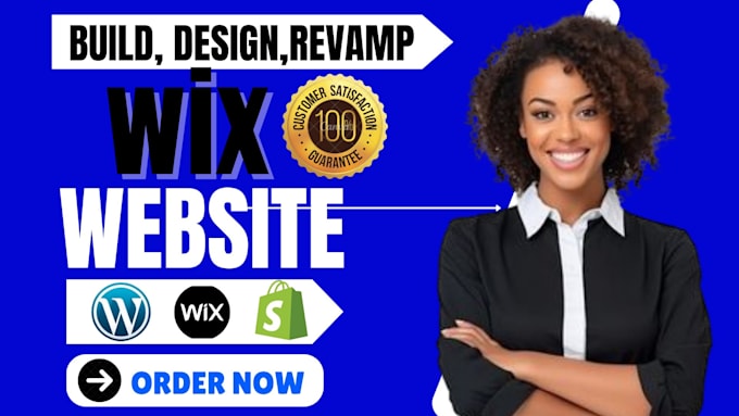 Gig Preview - Build wix website design redesign wix booking integration and godaddy setup