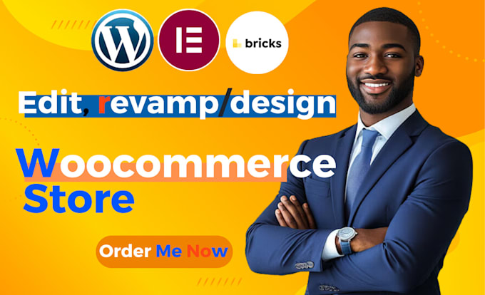 Gig Preview - Design a custom wordpress website, build woocommerce stores using brick builder