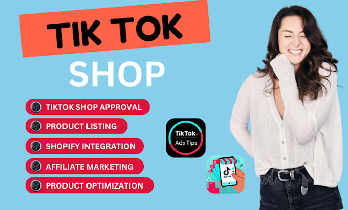 Gig Preview - Manage tiktok dropshipping store tik tok shop va shop ads VA product listing