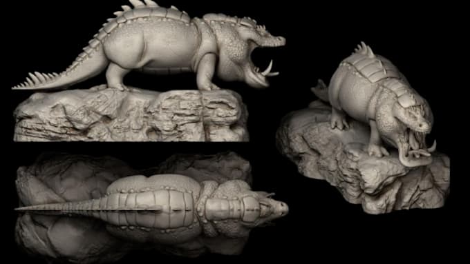 Gig Preview - Do 3d animal model 3d sculpting 3d model 3d creature animal rigging 3d printing