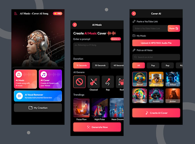 Gig Preview - Build ai music app, ai music generator app, ai music streaming app, ai saas