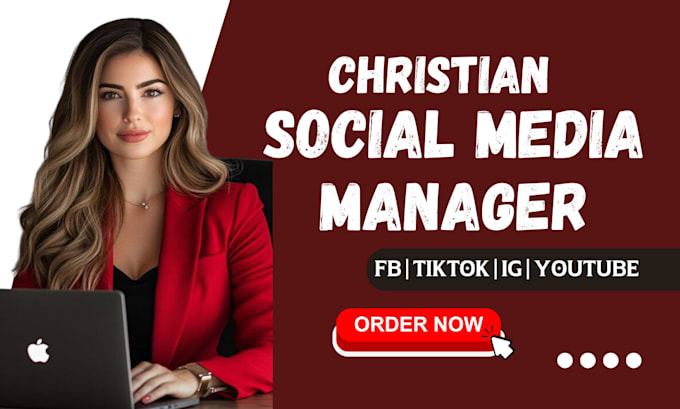 Gig Preview - Be your christian social media manager and chris tian virtual assistance posts