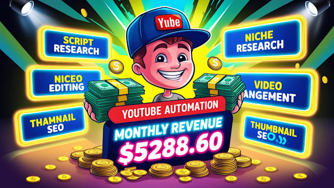 Gig Preview - Automated youtube cash cow channel with faceless videos