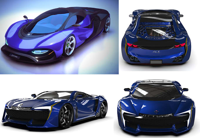 Gig Preview - Render 3d car modeling 3d car animation 3d vehicle interior model for game