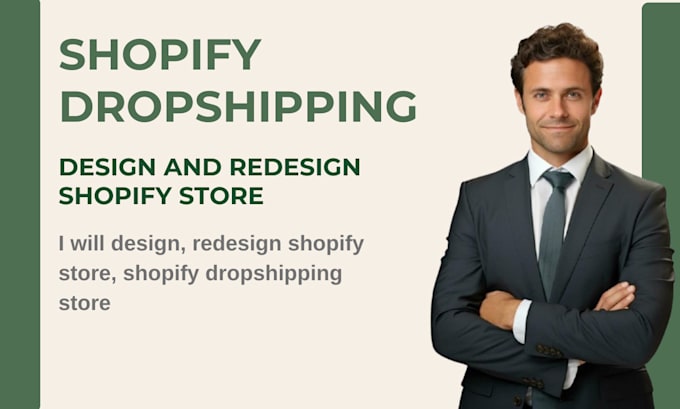 Gig Preview - Design shopify store, shopify dropshipping store redesign shopify store