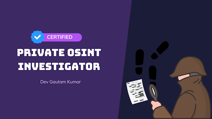 Bestseller - your osint investigator for background checks of any person