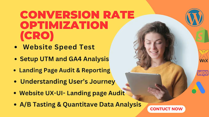 Gig Preview - Offer conversion rate optimization, cro audit