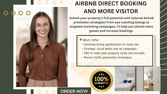 Gig Preview - Optimize airbnb listings and drive bookings with pinterest and geofencing