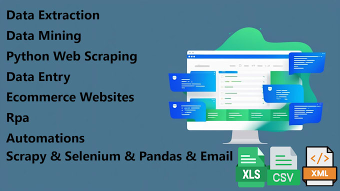 Bestseller - do web scraping and data extraction and automations and data mining and rpa