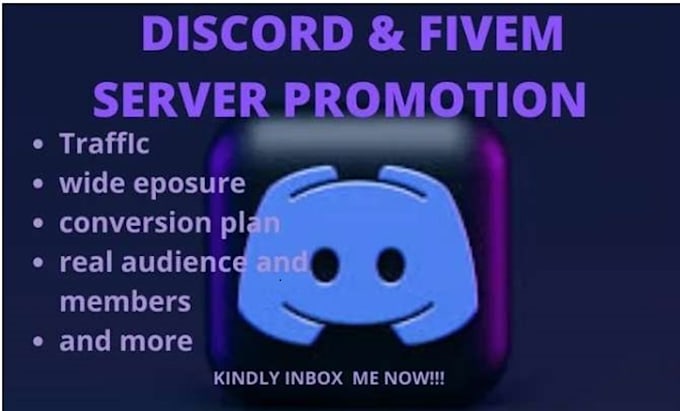 Gig Preview - Do superfast fivem server promotion discord server minecraft advertisement