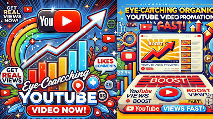 Gig Preview - Boost your youtube video with eye catching organic promotion