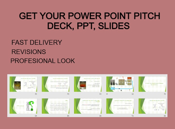 Gig Preview - Make power point presentations, animated ppt videos