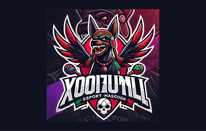 Bestseller - do unique xoloitzcuintli esport mascot logo in just one day