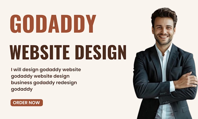 Gig Preview - Design godaddy website godaddy website redesign business godaddy