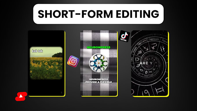 Gig Preview - Provide top notch short form video editing services in just 24 hours