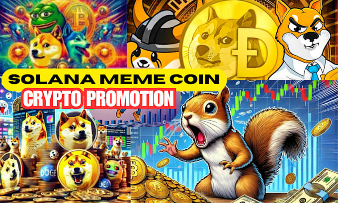 Gig Preview - Boost solana meme coin promotion, crypto twitter promotion, meme coin marketing