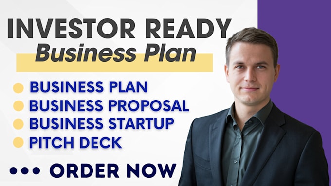 Gig Preview - Prepare investor ready business plan for startup, business proposal,  pitch deck