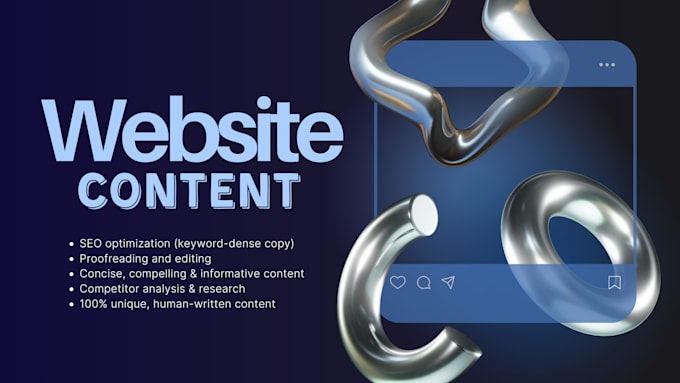 Gig Preview - Write content for your website