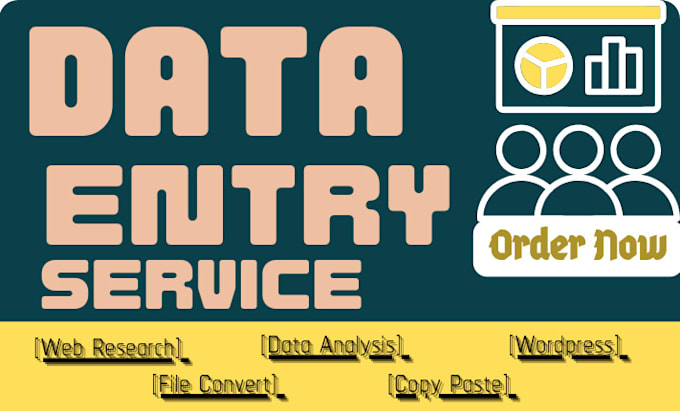 Gig Preview - Deliver the best service of data entry and wordpress