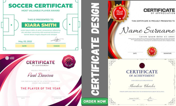 Gig Preview - Create professional diploma, custom and award certificate design