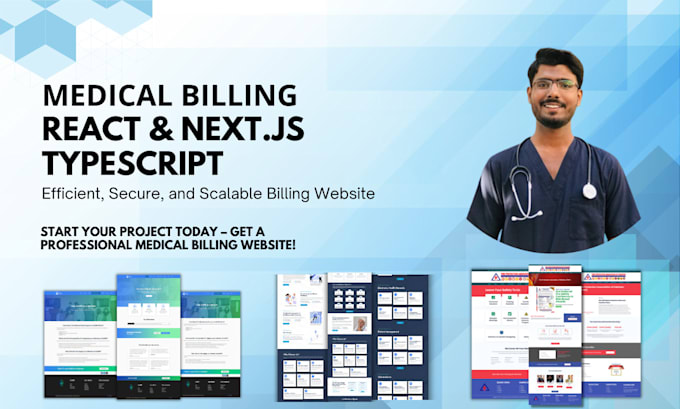 Bestseller - help create medical billing website next js with typescript