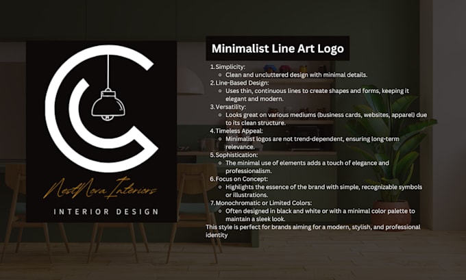 Gig Preview - Create a professional minimalist line art logo design for any business