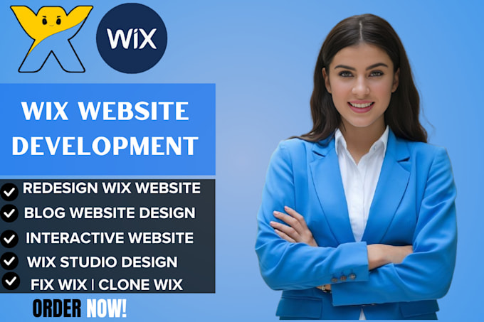 Gig Preview - Create wix website redesign wix website design blog website animated wix studio